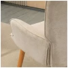 ergonomisk fatolj med fotpall manchester look beige 4