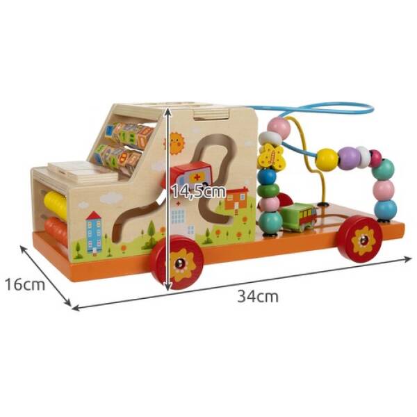 eng pl Wooden car sorter Kruzzel 22652 17331 16