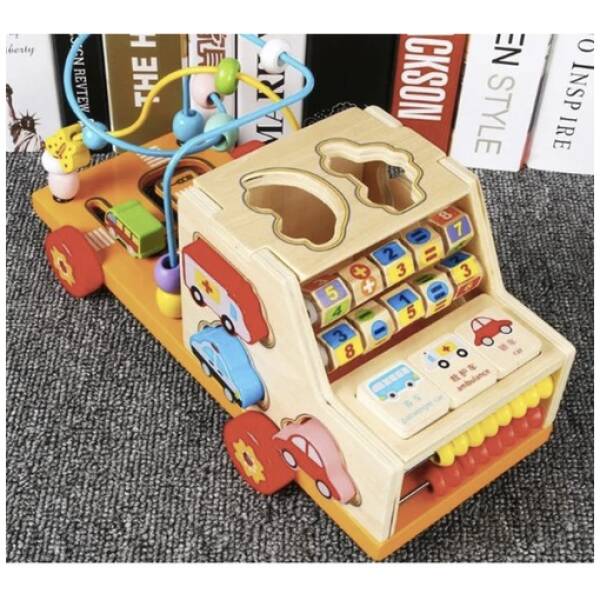 eng pl Wooden car sorter Kruzzel 22652 17331 3