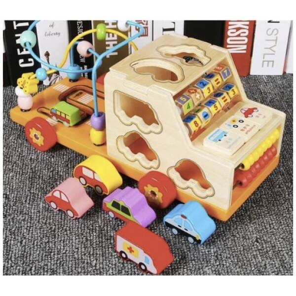 eng pl Wooden car sorter Kruzzel 22652 17331 4