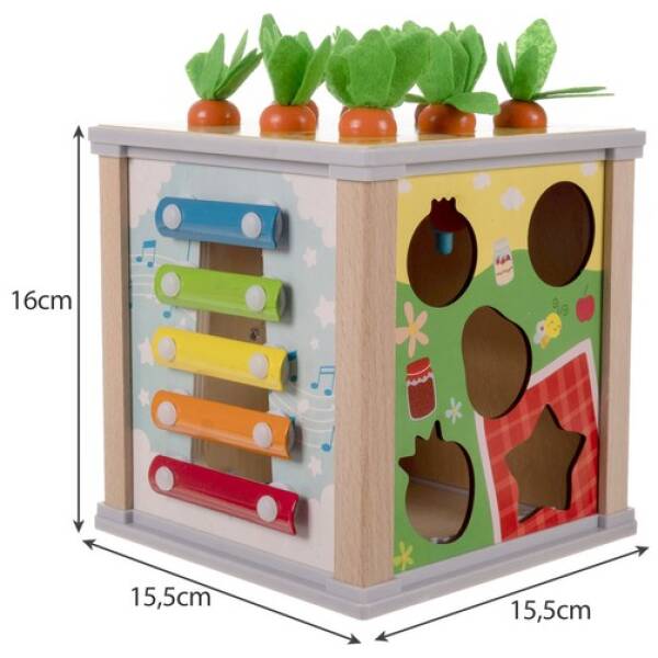 eng pl Wooden educational cube sorter Kruzzel 22566 16993 13