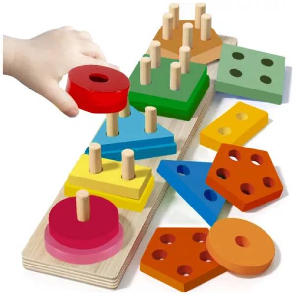 eng pl Wooden puzzle sorter Kruzzel 22492 17081 6