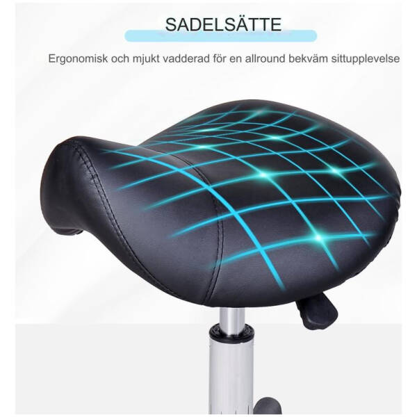 arbetspall ergonomisk hojdjusterbar lader svart 3