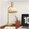 bordslampa guld med rotting lampskarm h 50 cm 1