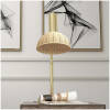 bordslampa guld med rotting lampskarm h 50 cm 2