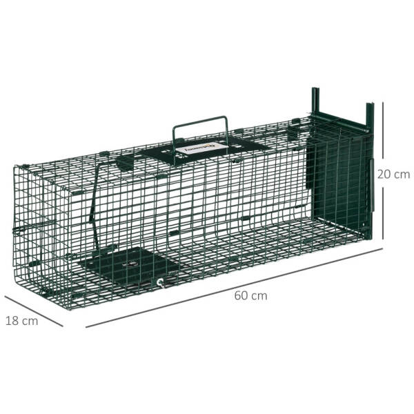 djurfalla 60 x 18 x 20 cm metall gron 2