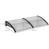 entretak transparent 200 x 96 x 27 cm svart 2