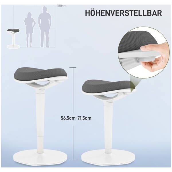 ergonamisk kontorspall aktivt sits hojdjusterbar 565 715 cm 120 kg gra 3