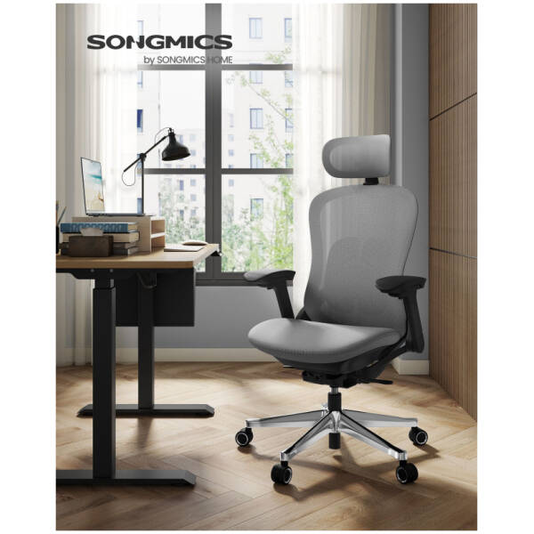 ergonomisk kontorsstol lyx comfy 150 kg mesh gra 2