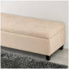 hallbank sangbank knappt beige linne med forvaring 125 x 49 x 415 cm 7