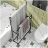 handduksstall fristaende metall svart 66 x 20 x 110 cm 7