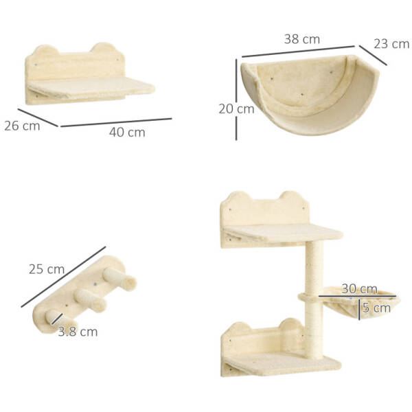 klattervagg klostrad med hangmatta beige 2