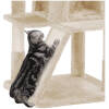 klostrad katt trad med stor plattform 48 x 48 x 96 cm beige 3