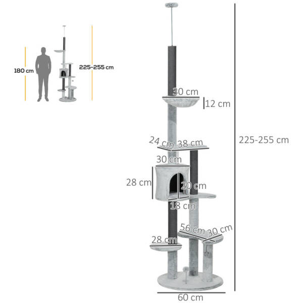 klostrad med takspannare 225 255 cm gra 2