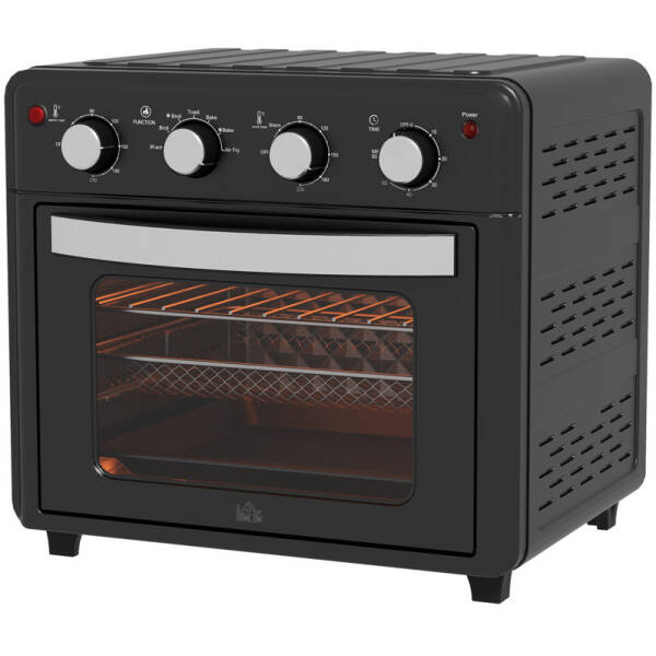 Miniovn med Varmluftsfriture – 90-230°C, 7 Programmer, 1600 W