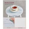 rund sidobord sangbord marmorlook vit 30 x 30 x 55 cm 4