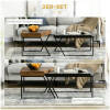 soffbord set 2 bord industriell design svart tra 3