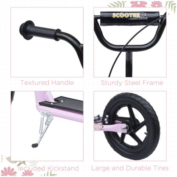 sparkcykel 12 tums bakbroms hojdjusterbar rosa 5