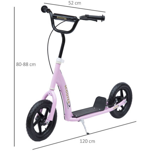 sparkcykel 12 tums bakbroms hojdjusterbar rosa 8