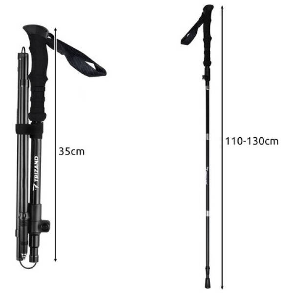 vandringsstavar x2 justerbara for hojd 154 196 cm set med 3 olika spetsar och fodral 3